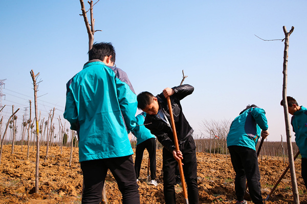 “攜手植樹，共創(chuàng)藍(lán)天”丨南京新華師生共筑新華育才林
